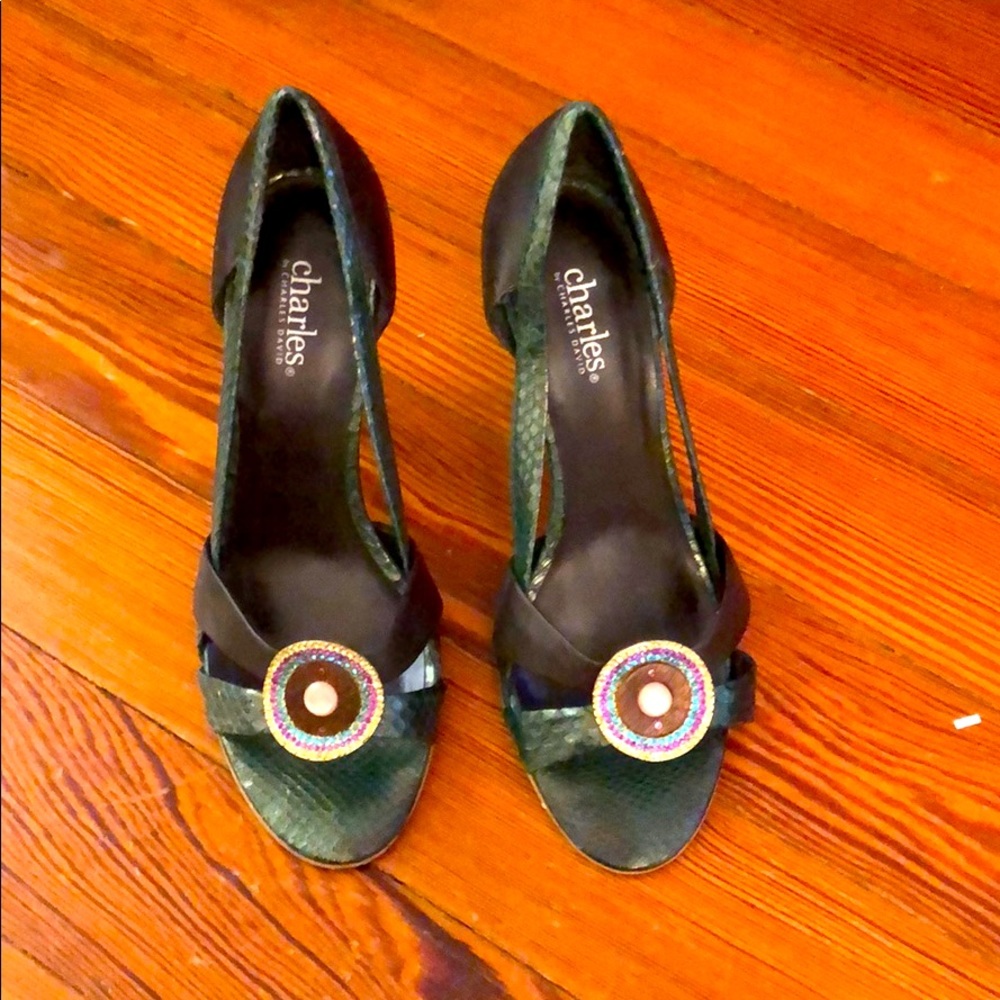 Charles David open toe heels